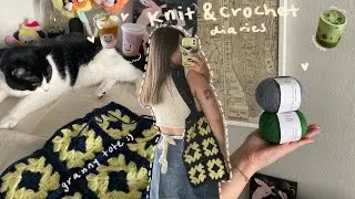 💫 granny tote, crochet summer top & KFO yarn haul | vlog