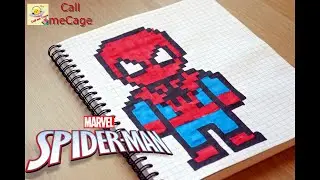 ЧЕЛОВЕК ПАУК ! часть 2 РИСУНКИ ПО КЛЕТОЧКАМ - PIXEL ART