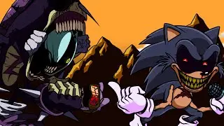 (fnf/exe/mod/cover) confronting yourself  but god-z and lord x sing it