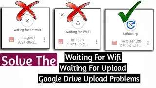 Google Drive Upload Problem💥 | How To Fix Waiting For Upload | Waiting For Wifi |Waiting For Network