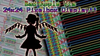 Terraria: 24x24 Pixelbox Bad Apple!! (The true triumph of engineering)
