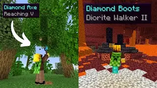 I added CUSTOM ENCHANTMENTS to Minecraft