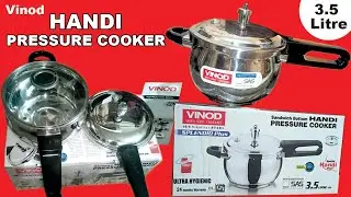 Unboxing Review & Live Demo of Vinod 3.5 Litre Handi Pressure Cooker | Handi Cooker for small family