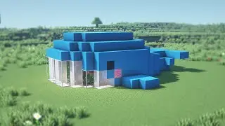 [Minecraft Tutorial]   Whale shaped house  /Easy / How To Build