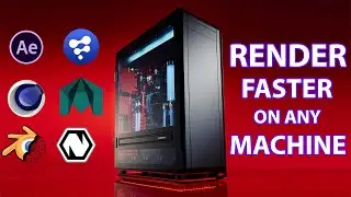How to render fast in blender vs cinema 4d, after effect, Maya, 3ds max...