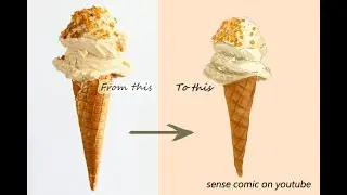 Photoshop'ta Dondurma Çizmek // Drawing Ice Cream in Photoshop (Satisfying Video)