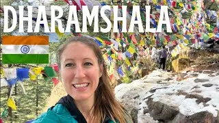 First Time in DHARAMSHALA 🇮🇳 Surprised by Snow, Monks, Buddhist Temples, and the Dalai Lama