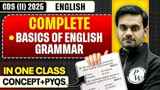 8 Universal Rules, Subject Verb Agreement & Vocabulary | English for CDS | Basics Of English Grammar