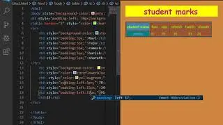 html table padding in cells