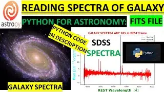 PYTHON FOR ASTRONOMY | HOW TO READ ASTRONOMICAL SPECTRA FITS FILE| SDSS| 
