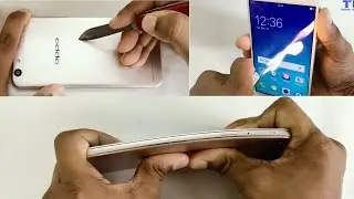 Oppo F1s - Gorilla Glass 4 Scratch test, Burn test, Bend test!