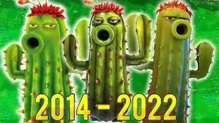 CACTUS EVOLUTION (2014 - 2022) in PvZ Garden Warfare 1, 2 & Battle For Neighborville
