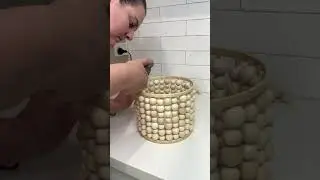 From beads to beauty! 🌟 Watch as I transform this vase into a beaded masterpiece. ✨