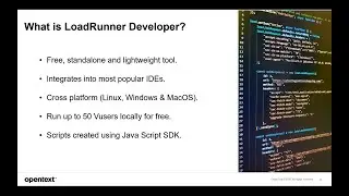 Shift left and scale with LoadRunner Developer