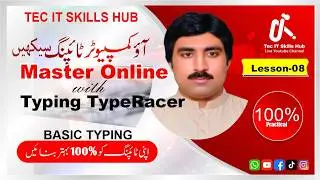 Master Online TypeRacer | Lesson-08 | Touch Typing Course typing 
