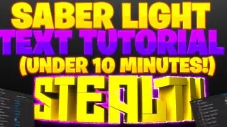 Adobe After Effects 2020: How To Make Simple Glowing Saber Light Text! In UNDER 10 Minutes!