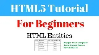 HTML entities |  how to use ampersand symbol in html | Special Characters in HTML in- [hindi]