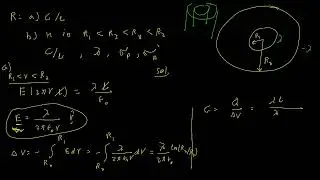 13. Cylinderical capacitor with dielectric partially filling the space