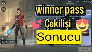 WİNNER PASS ÇEKİLİŞ SONUCU - PUBG MOBİL LİTE