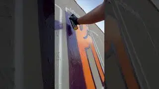 Letra K em graffiti
