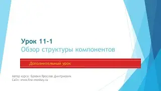 Урок 11-1. Обзор структуры компонентов