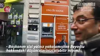 CHP İstanbul Büyükşehir Belediye Başkan Adayı Ekrem İmamoğlu Beyoğlu gezisi