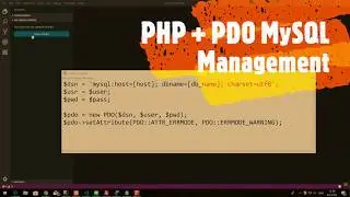 PHP + PDO MySQL Management with CRUD