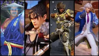Heihachi Mishima, Jin Kazama, Lars Alexandersson & Lee Chaolan - Skin Mod Showcase - Mortal Kombat 1