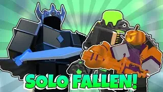 SOLO FALLEN WITH TOXIC GUNNER IN TDS - ROBLOX