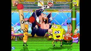 mugen SpongeBob and Mr krabs vs Uncle Grandpa & pencil