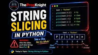 Python String Slicing Explained | Slice Strings Like a Pro 🔥 | Python for Beginners