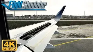 Microsoft Flight Simulator 2020 4K ULTRA GRAPHICS A32NX Landing In Brazil | Wing View Landing