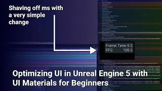 Optimizing UI in Unreal Engine 5 with UI Materials