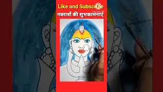 navratro special drawing #drawingandcoloring #shorts #watercolorpainting #tranding