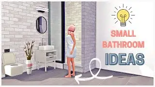 SMALL BATHROOM IDEAS SIMS 4 | NO CC NO MODS | Speed Build