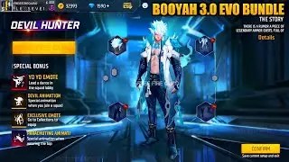 Free Fire Booyah Day 3.0 Evolution   Bundle | Free Fire New Evo Bundle | Free Fire New OB36 Update