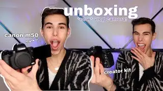 Unboxing My *NEW* Vlogging Camera! Canon EOS M5O Mark ii Content Creator Kit (what's inside?)