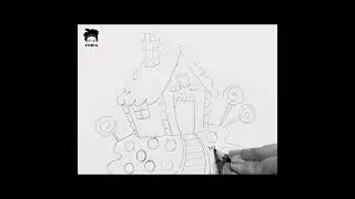 How To Draw Candy House | Cute House Drawing #candy #candyhouse #candycrush #youtubeshorts #shorts