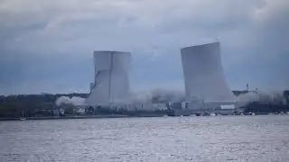 The Demolition of the Brayton Point Cooling Towers