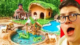 Il CONSTRUIT une VILLA pour ses CHIOTS à la MAIN !