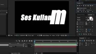 41-Adobe After Effects : Ses Kullanımı ve Ram Preview Özelliği