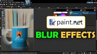 How To Blur An Image In Paint.Net - Standard Blur, Motion Blur, Spinning Blur and Zoom Blur.