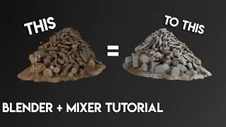 How to Change a Model's Texture Free With Quixel Mixer - Blender