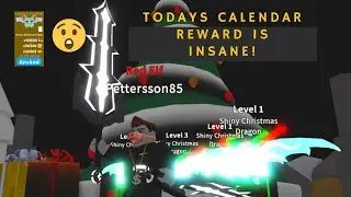 Todays Calendar Rewards is INSANE - Shiny Christmas Dragon totally free in Saber Simulator