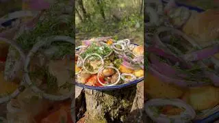 Если заблудился в лесу!!! То приготовь ЭТО БЛЮДО ))) ЗАВТРАК ТУРИСТА
