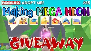 🎮 Making Mega Neon Ocean Pets & Giveaway - ADOPT ME! #68