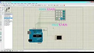 Simple calculator using Arduino UNO in proteus 