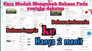cara mengubah bahasa youtube dekstop studio beta dari bahasa inggris ke bahasa indonesia | tutorial