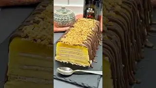 TARTA HELADA DE MANGO Y CHOCOLATE BLANCO!!😜Está súper rica, tienes que hacerla👍🏻 #youtubeshorts