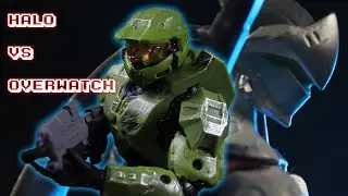 Halo vs Overwatch (Stop Motion)